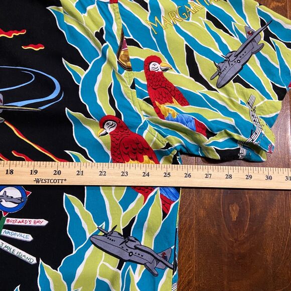 Reyn Spooner Vintage Hawaiian Spun Rayon Margaritaville Volcano Shirt Men's XL - Picture 8 of 9